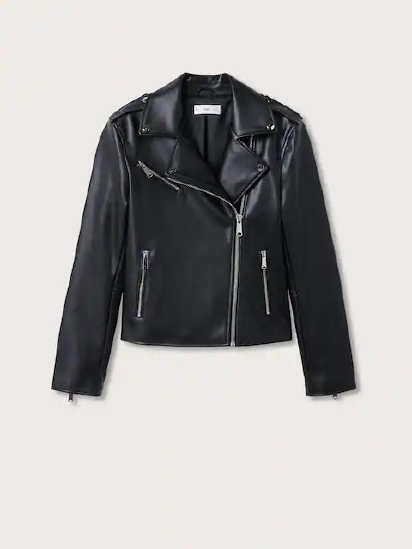 Lederjacke Mango 